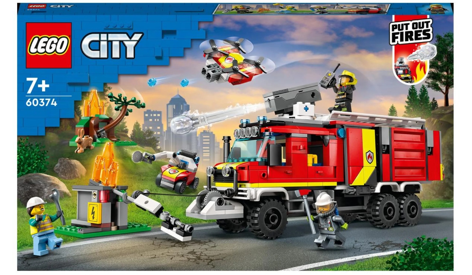 LEGO CITY 60374 Terénne hasičské auto